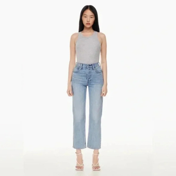 Aritzia Denim Forum The Arlo High Rise Straight Denim Jean Size 26, 28L - Picture 4 of 10
